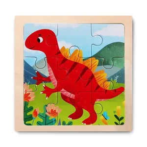 Houten Educatieve Jigsaw Cartoon Puzzel voor Kinderen
