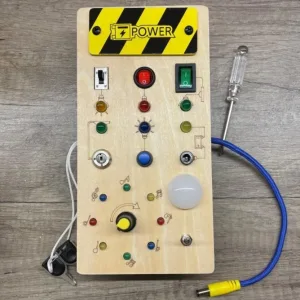 Ontvangen Montessori activiteitenbord met LED-verlichting van klant B***n.