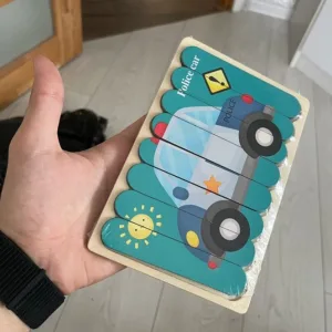 3D Houten Strip Cartoon Puzzel ontvangen van klant J***n.