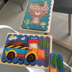 Ontvangen 3D Houten Strip Cartoon Puzzel van klant L***a.