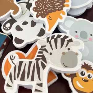 Ontvangen Foam Dieren Badtijd Stickers van klant V***y.