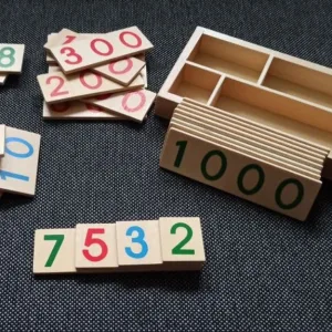 Ontvangen Houten Nummers Kaart voor Wiskunde Leren van klant P****n.