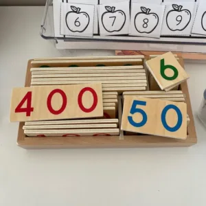 Houten Nummers Kaart voor Wiskunde Leren ontvangen van klant M***e.