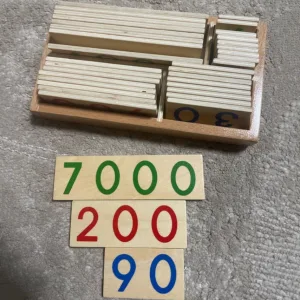 Ontvangen Houten Nummers Kaart voor Wiskunde Leren van klant J**n.