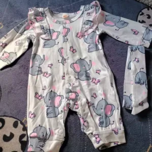 Ontvangen Baby Lange Mouw Romper met Hoofdband van klant B***r.