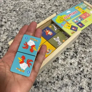 Houten Dier Domino Spelset ontvangen van klant N***q.