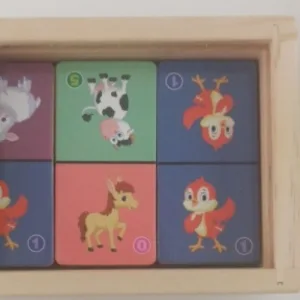 Houten Dier Domino Spel Set ontvangen van klant T****y.
