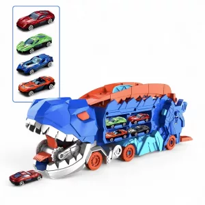 dinosaur truck, racing track toy, car track toy