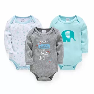 body met lange mouwen, katoenen body, newborn body