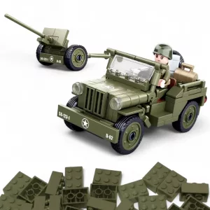 Militair Voertuig Speelgoedauto Bouwstenen