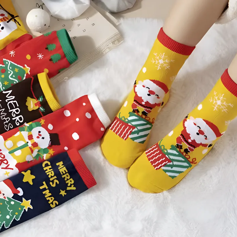 christmas ankle socks