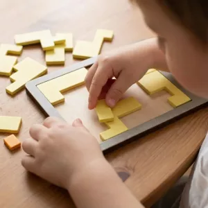 wooden geometric puzzle, jigsaw puzzle frame