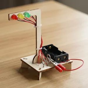 Houten Verkeerslichten Model Wetenschapsspeelgoed voor Kinderen