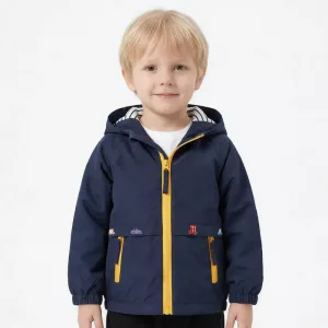 Katoenen Windjack met Capuchon Stijlvol Lichtgewicht Jas