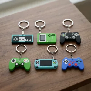6 stuks Videogame Controller Sleutelhanger