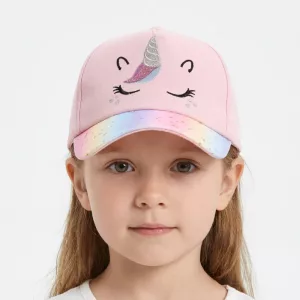Schattige katoenen eenhoorn-baseballpet voor kinderen