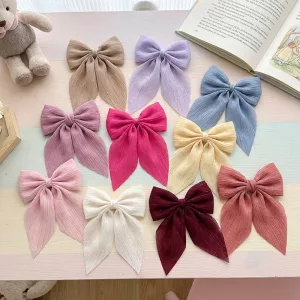 Set van 10 schattige strik haarclips voor kinderen