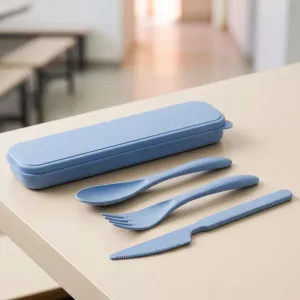 3-delige draagbare bestekset voor kinderen