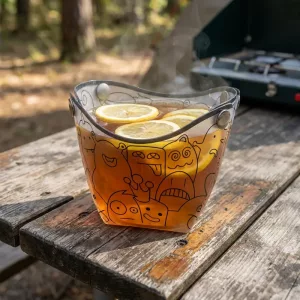 Opvouwbare Outdoor Picknick Snap Kom Pop-Up Beker