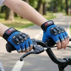 Gewatteerde Vingerloze Fietshandschoenen voor Kinderen