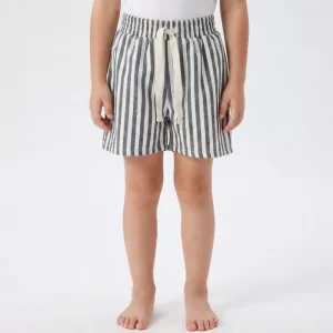 Gestreepte katoenen zomershorts voor kinderen